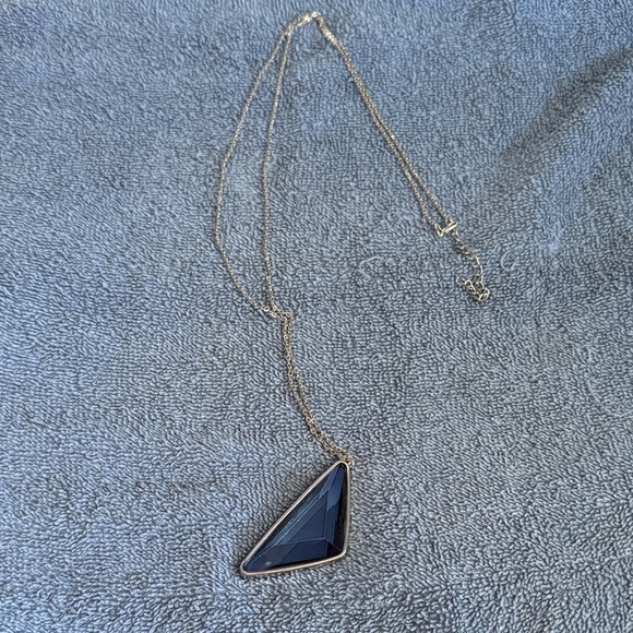 None Jewelry - Elegant Dark blue Pendant Necklace